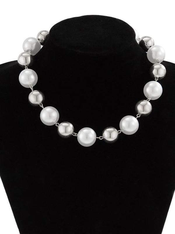 Chains Geometric Choker Necklace Necklaces Accessories - Image 8