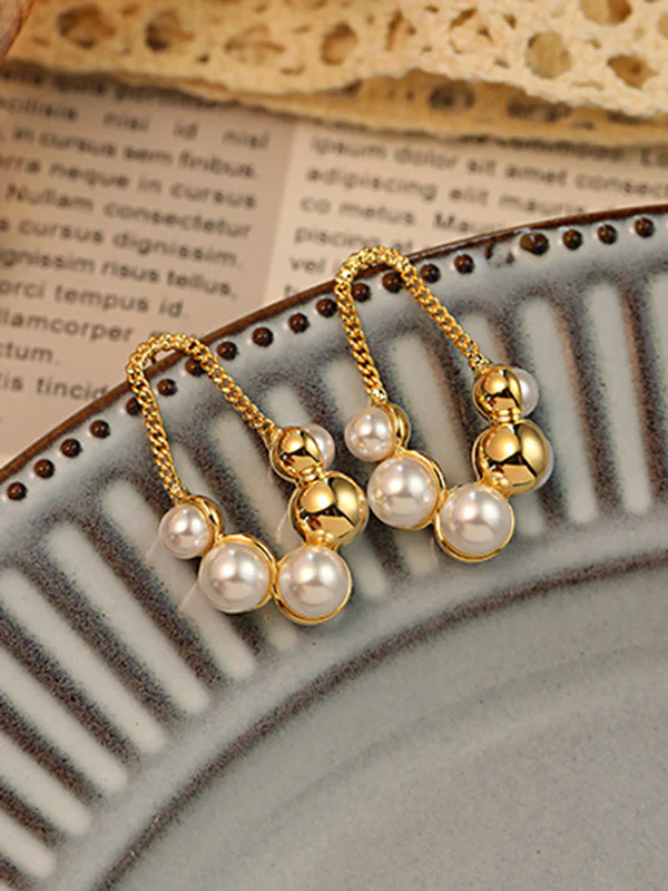 Chains Geometric Drop Earrings - Image 3