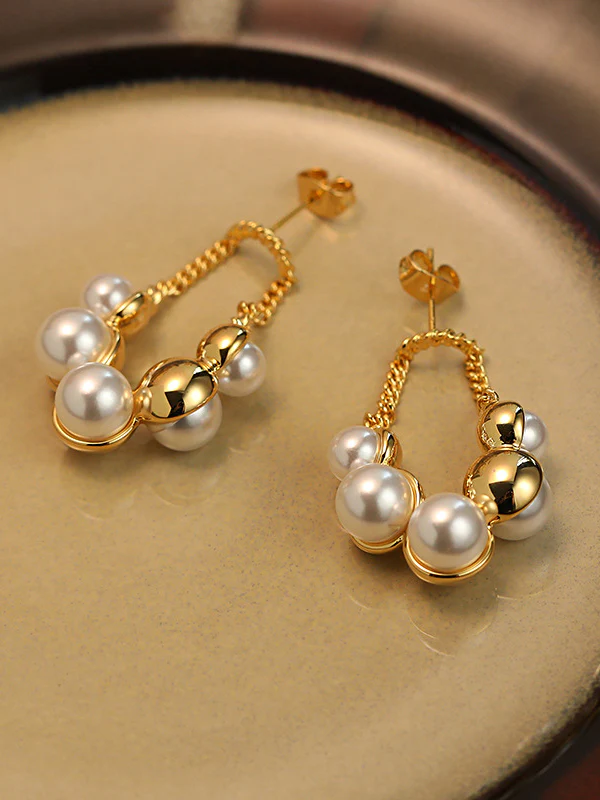 Chains Geometric Drop Earrings - Image 5