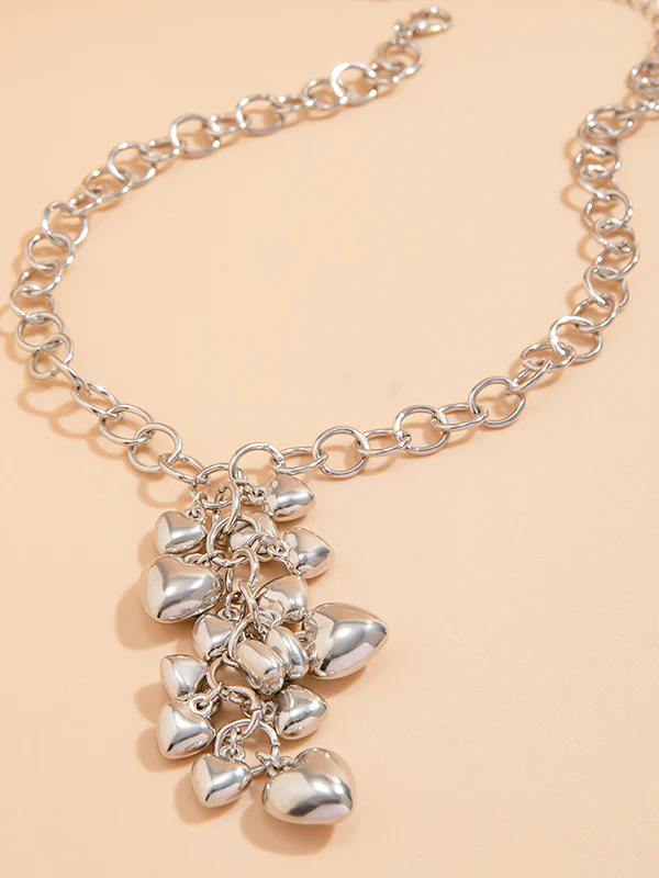 Chains Geometric Heart Shape Necklaces Accessories - Image 5