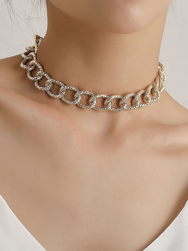Chains Geometric Hollow Dainty Necklace Necklaces Accessories - Image 2