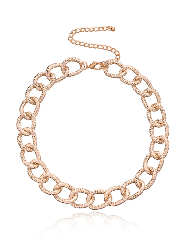 Chains Geometric Hollow Dainty Necklace Necklaces Accessories - Image 4
