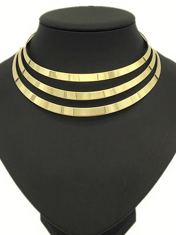 Chains Geometric Hollow Necklaces Accessories - Image 3