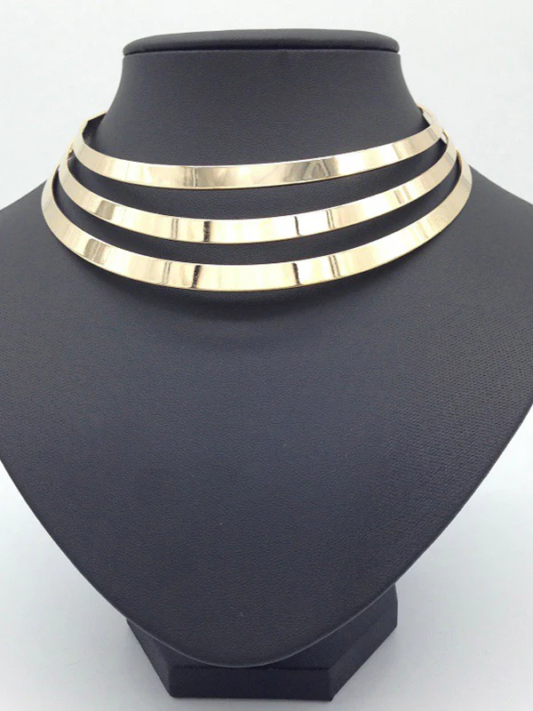 Chains Geometric Hollow Necklaces Accessories - Image 4