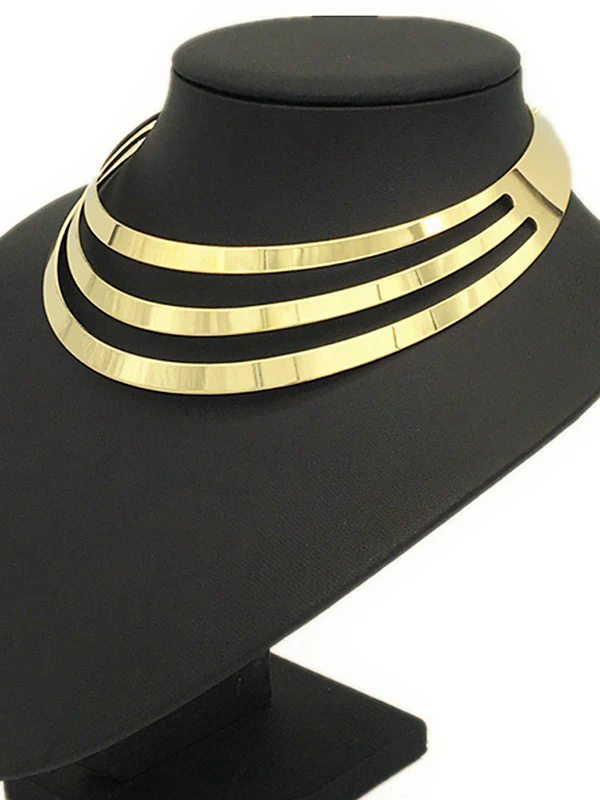 Chains Geometric Hollow Necklaces Accessories - Image 5