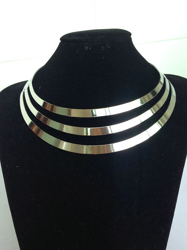 Chains Geometric Hollow Necklaces Accessories - Image 7