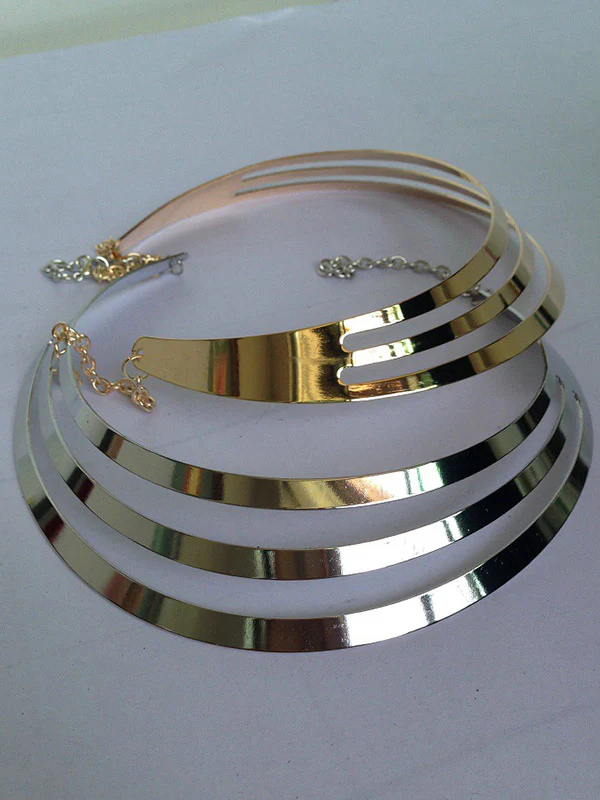 Chains Geometric Hollow Necklaces Accessories - Image 9