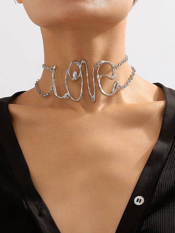 Chains Geometric Hollow Necklaces Accessories - Image 2