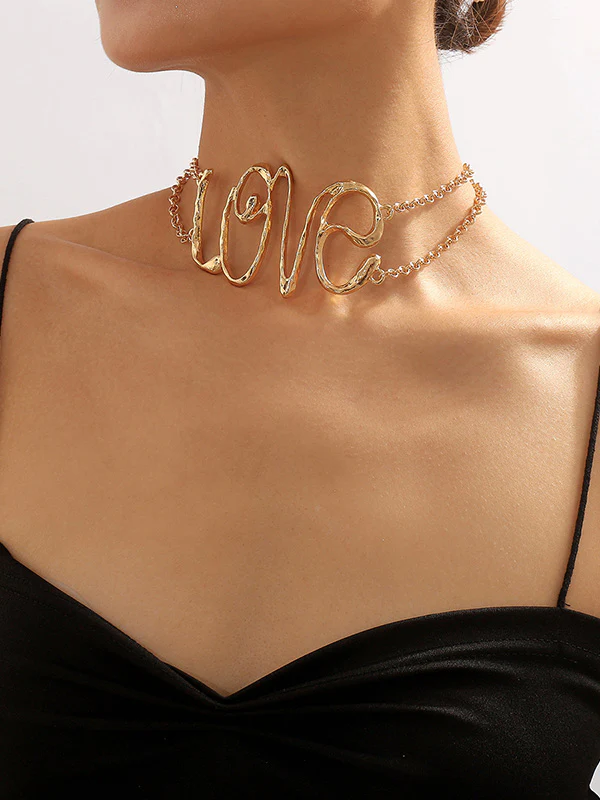 Chains Geometric Hollow Necklaces Accessories - Image 4