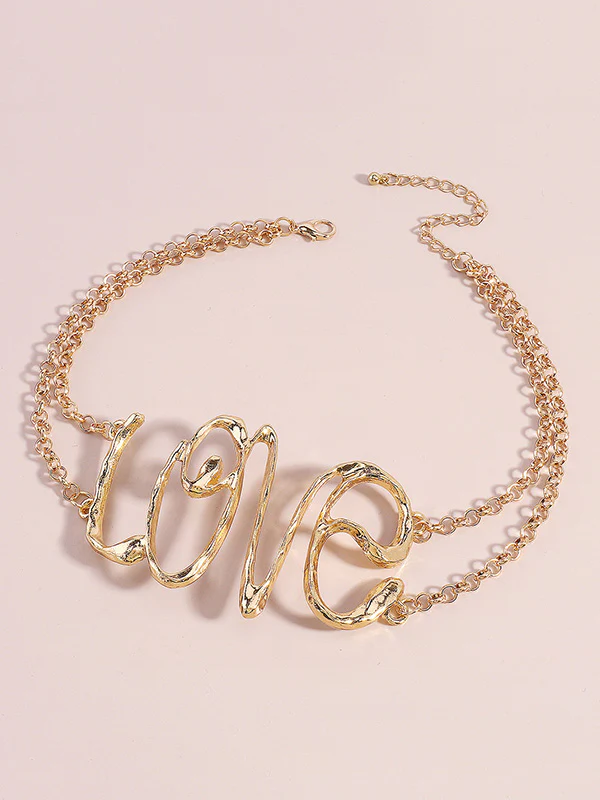 Chains Geometric Hollow Necklaces Accessories - Image 9