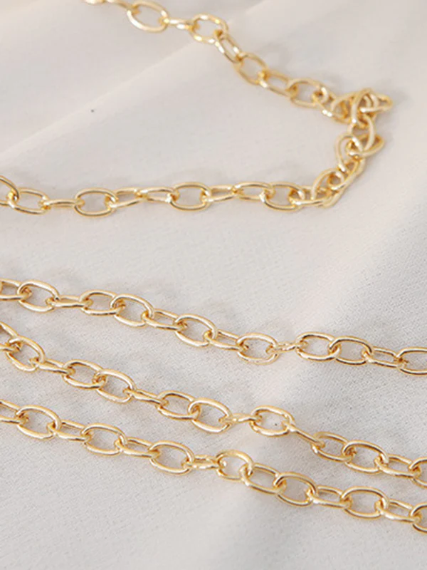 Chains Geometric Leaves Shape Handbags - Image 10