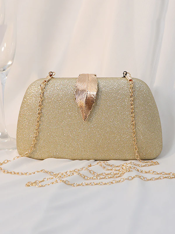 Chains Geometric Leaves Shape Handbags - Image 6