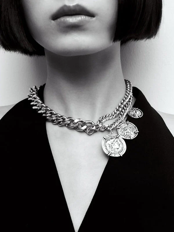 Chains Geometric Necklaces Accessories - Image 2