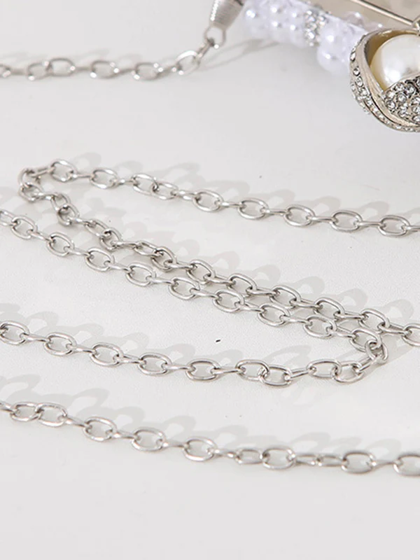 Chains Geometric Rhine Stones Handbags - Image 14