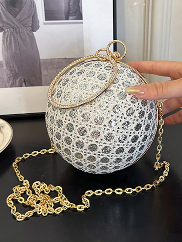 Chains Geometric Rhinestone Shiny Bags Bags Accessories Crossbody Bags Evening Bags & Clutches Handbags - Image 14