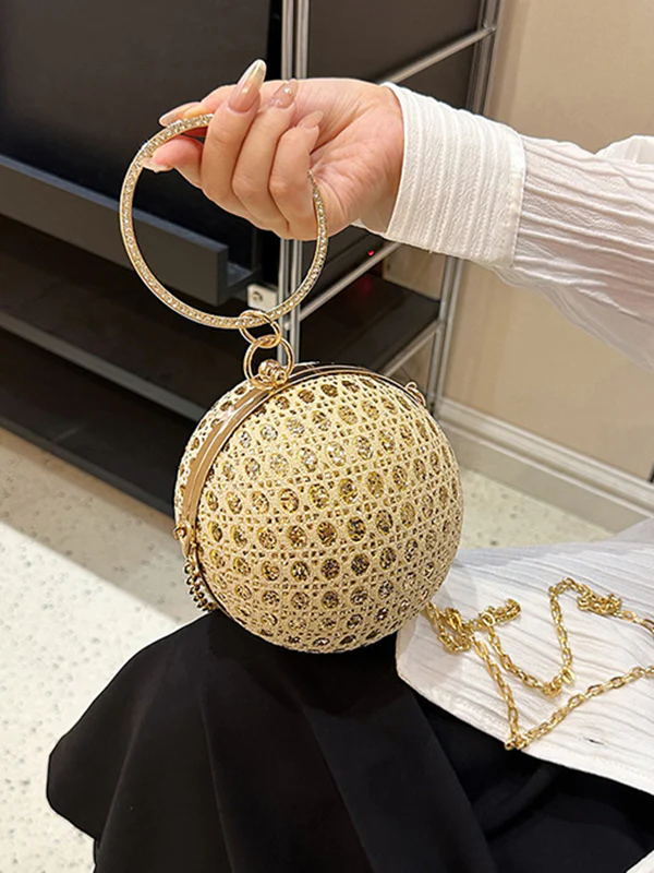 Chains Geometric Rhinestone Shiny Bags Bags Accessories Crossbody Bags Evening Bags & Clutches Handbags - Image 2