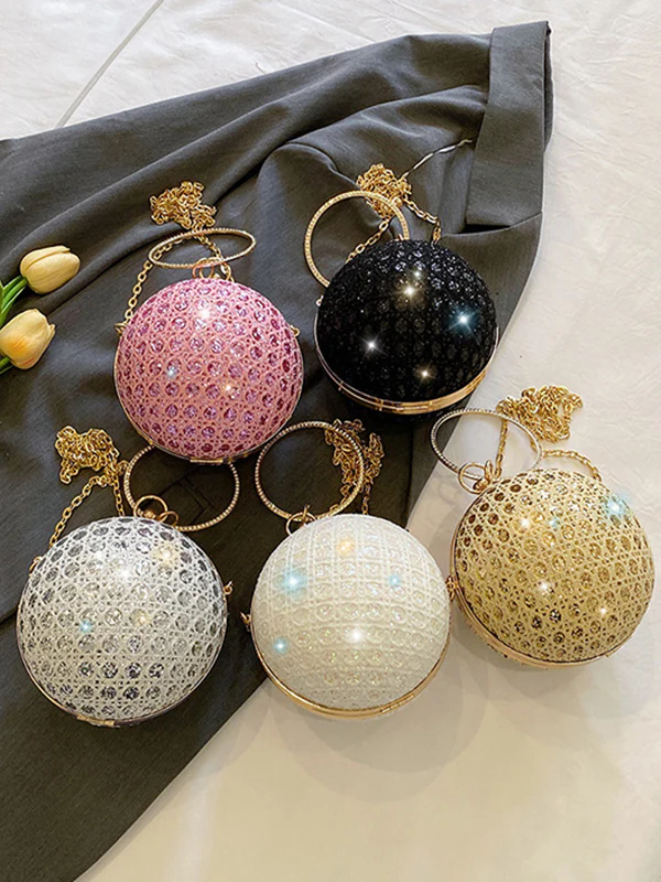 Chains Geometric Rhinestone Shiny Bags Bags Accessories Crossbody Bags Evening Bags & Clutches Handbags - Image 25