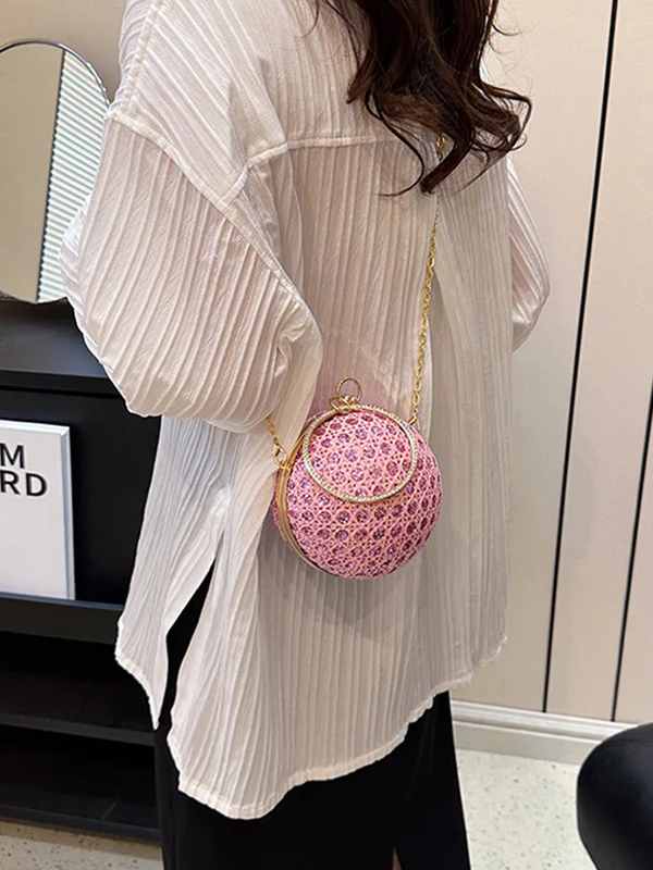 Chains Geometric Rhinestone Shiny Bags Bags Accessories Crossbody Bags Evening Bags & Clutches Handbags - Image 7