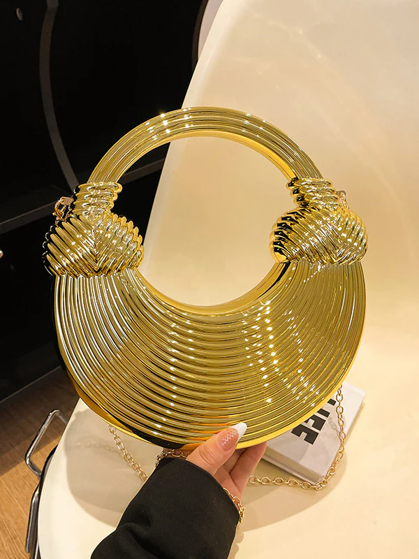 Chains Geometric Shiny Bags