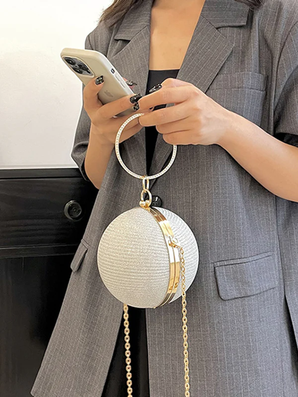 Chains Geometric Shiny Bags Crossbody Bags Handbags - Image 3