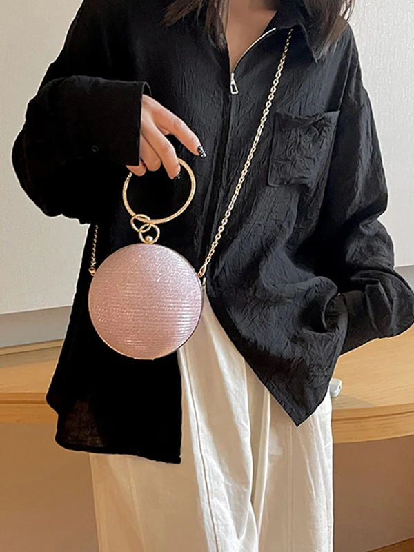 Chains Geometric Shiny Bags Crossbody Bags Handbags - Image 6