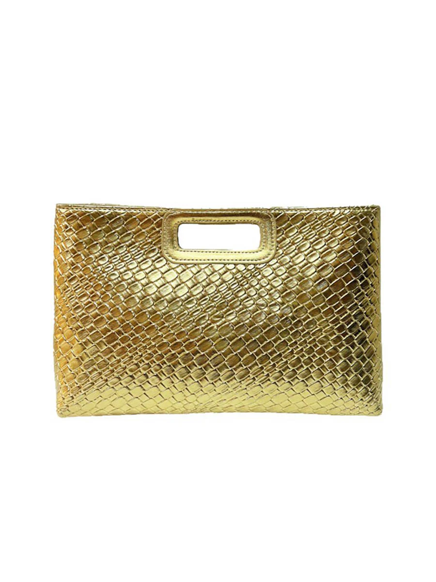 Chains Geometric Shiny Snakeskin Crossbody Bags Evening Bags & Clutches - Image 10