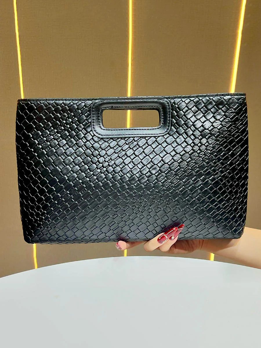 Chains Geometric Shiny Snakeskin Crossbody Bags Evening Bags & Clutches - Image 3