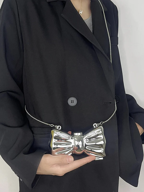 Chains Geometric Shiny Solid Color Bags Accessories - Image 12