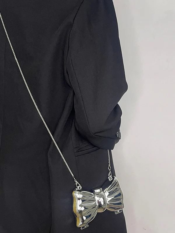 Chains Geometric Shiny Solid Color Bags Accessories - Image 13