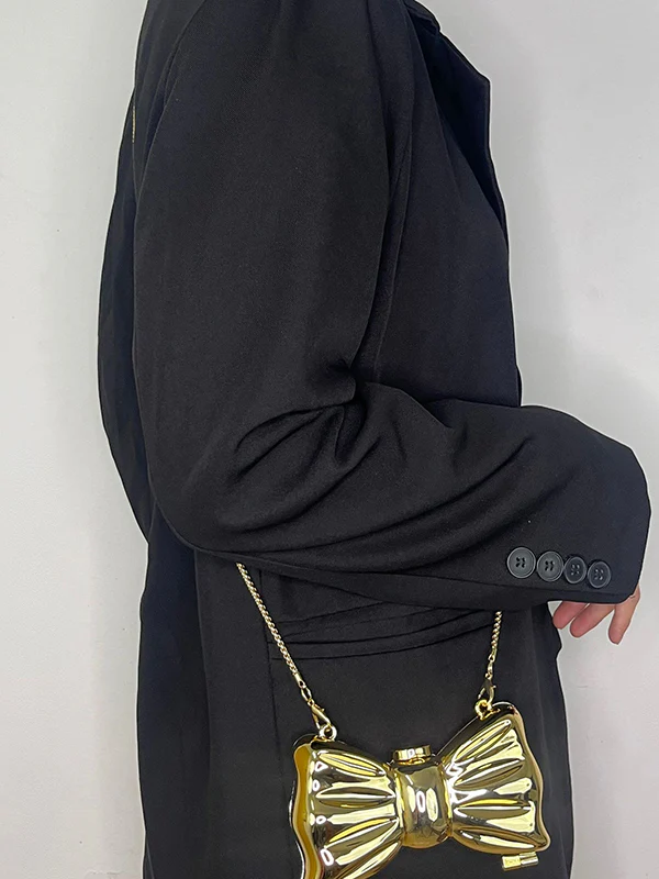 Chains Geometric Shiny Solid Color Bags Accessories - Image 15