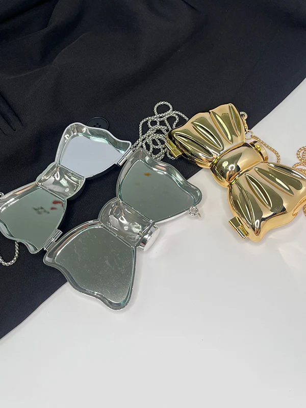 Chains Geometric Shiny Solid Color Bags Accessories - Image 7