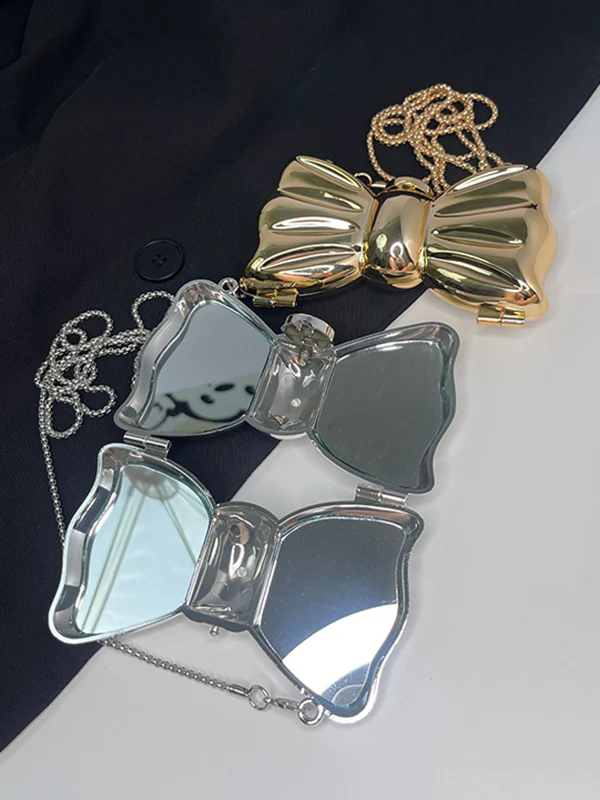 Chains Geometric Shiny Solid Color Bags Accessories - Image 8