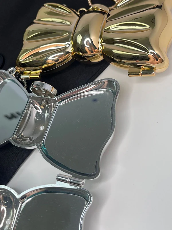 Chains Geometric Shiny Solid Color Bags Accessories - Image 9