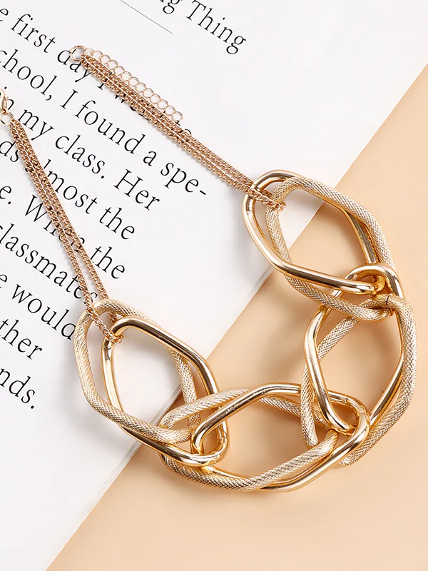 Chains Geometric Solid Color Necklaces Accessories - Image 10