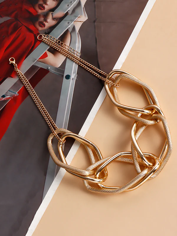 Chains Geometric Solid Color Necklaces Accessories - Image 9