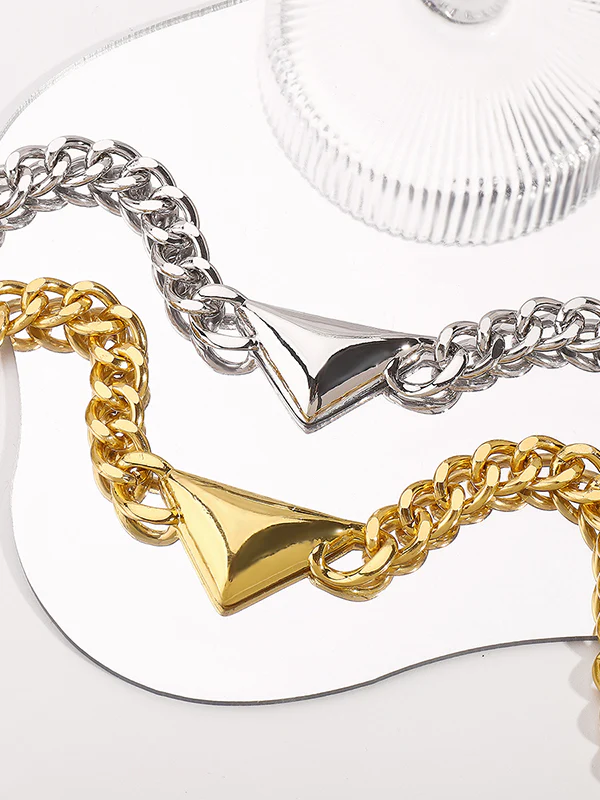 Chains Geometric Solid Color Necklaces Accessories - Image 6