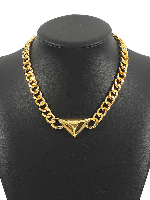 Chains Geometric Solid Color Necklaces Accessories - Image 7
