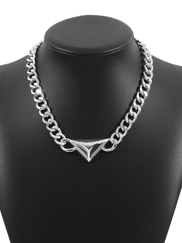 Chains Geometric Solid Color Necklaces Accessories - Image 8