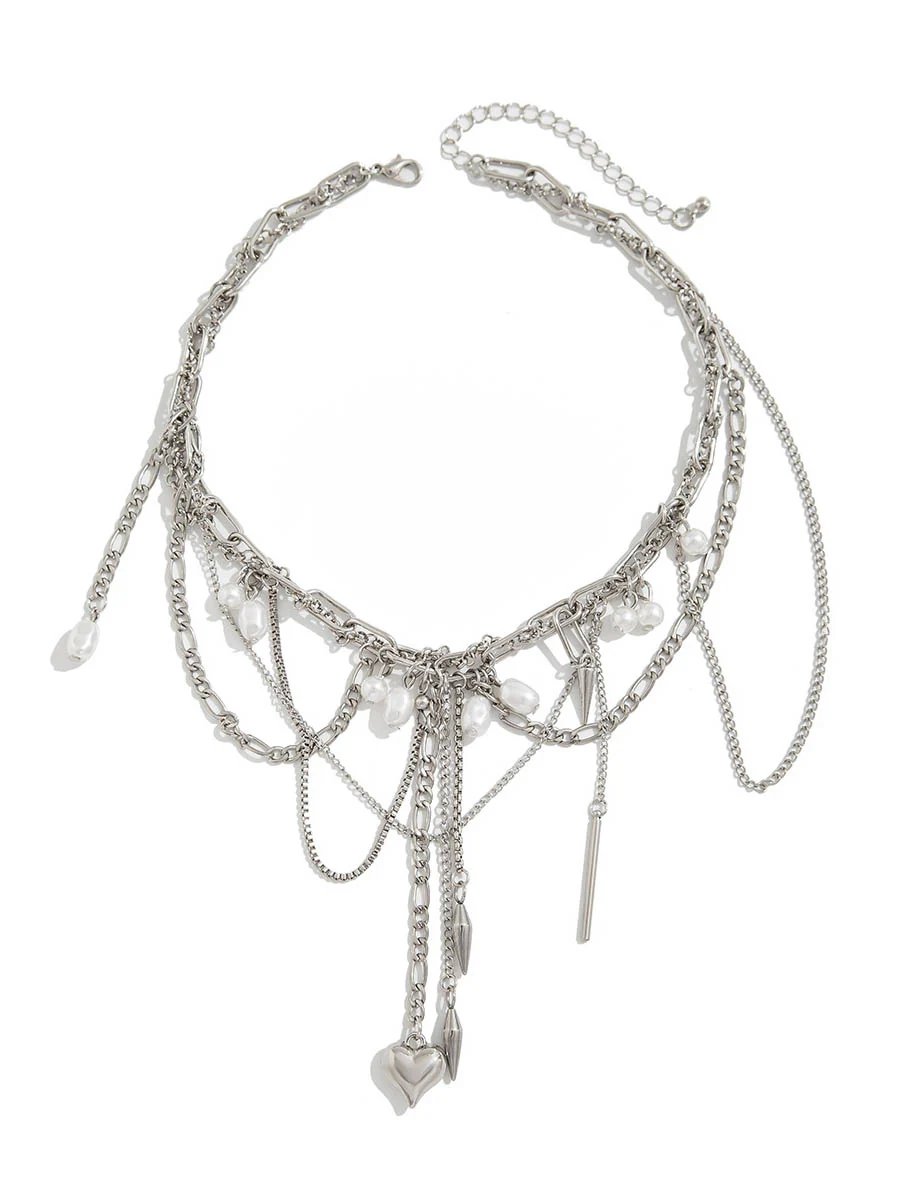 Chains Geometric Tasseled Necklaces Accessories - Image 5