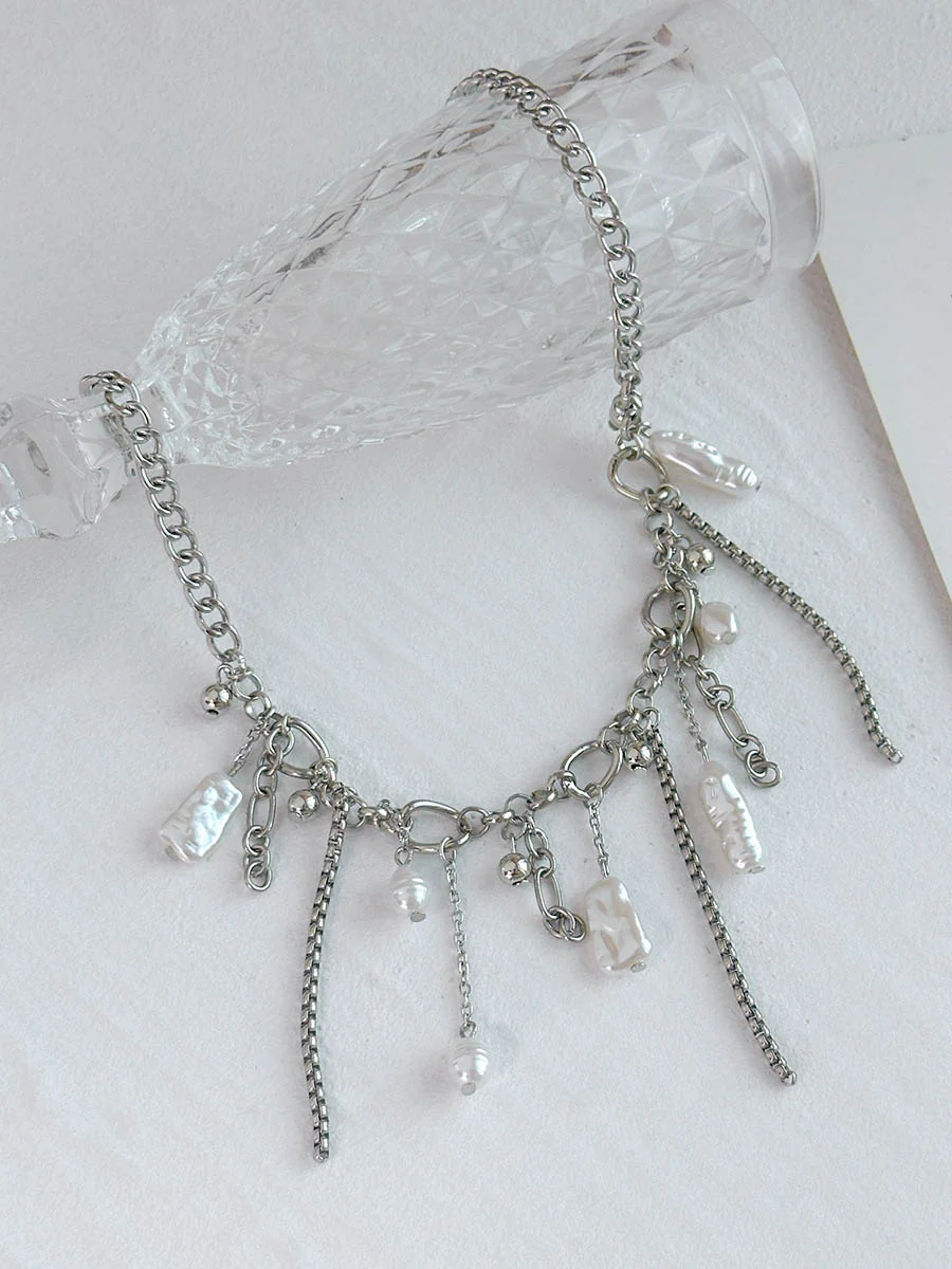 Chains Geometric Tasseled Necklaces Accessories - Image 4