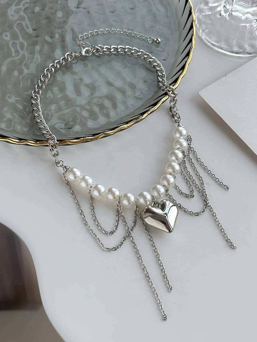Chains Geometric Tasseled Necklaces Accessories - Image 2