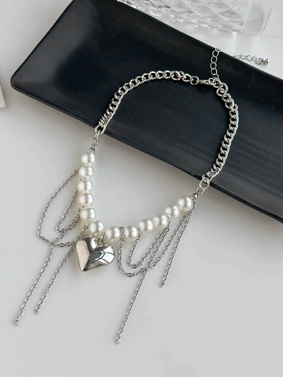 Chains Geometric Tasseled Necklaces Accessories - Image 3