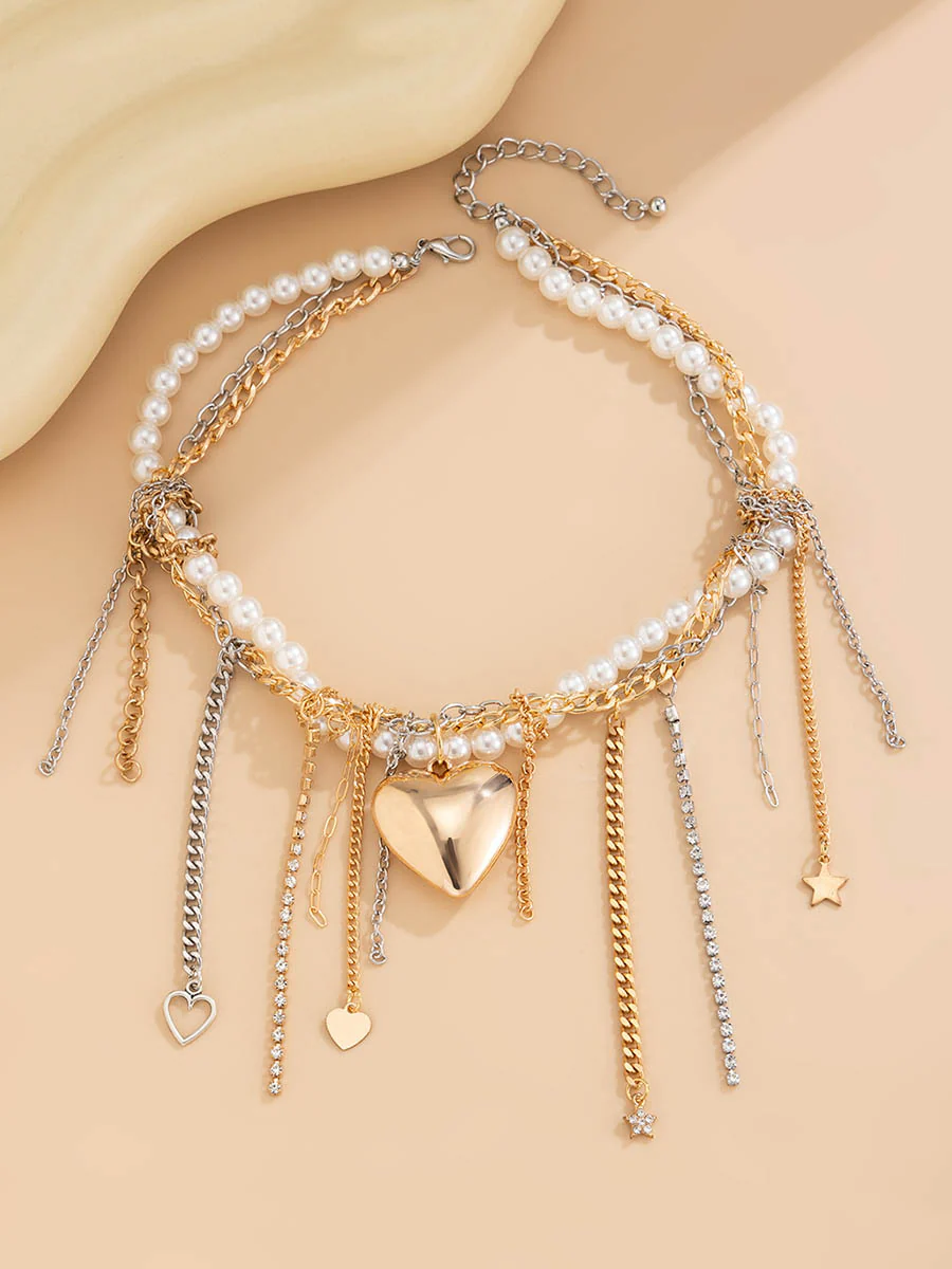 Chains Geometric Tasseled Necklaces Accessories - Image 4