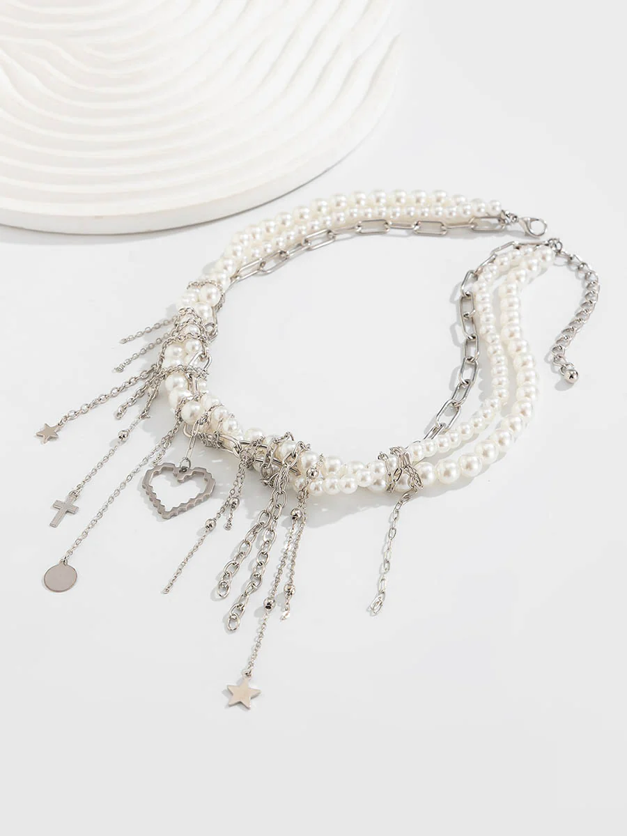 Chains Geometric Tasseled Necklaces Accessories - Image 4