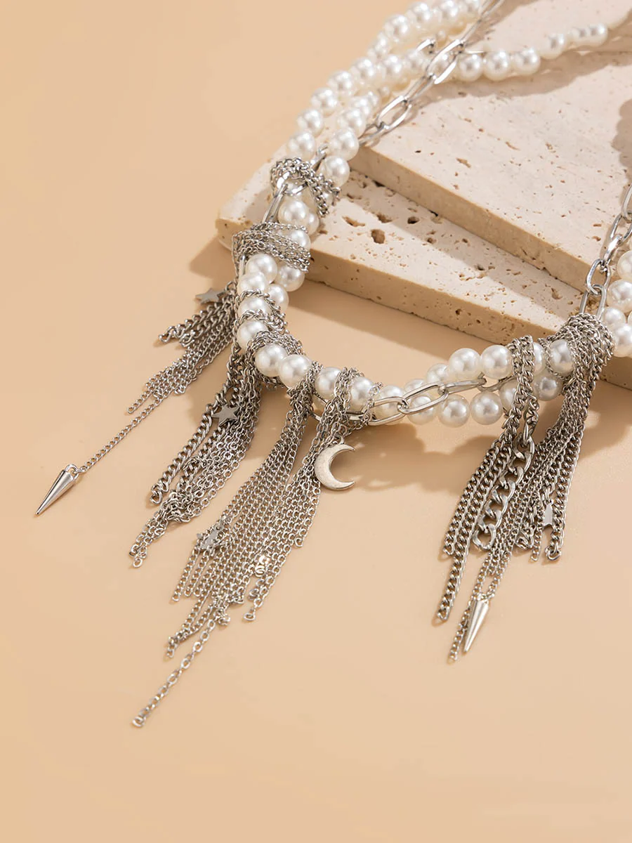 Chains Geometric Tasseled Necklaces Accessories - Image 5