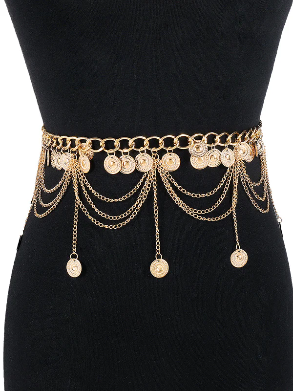 Chains Geometric Tasseled Waist Chain Accessories - Image 4