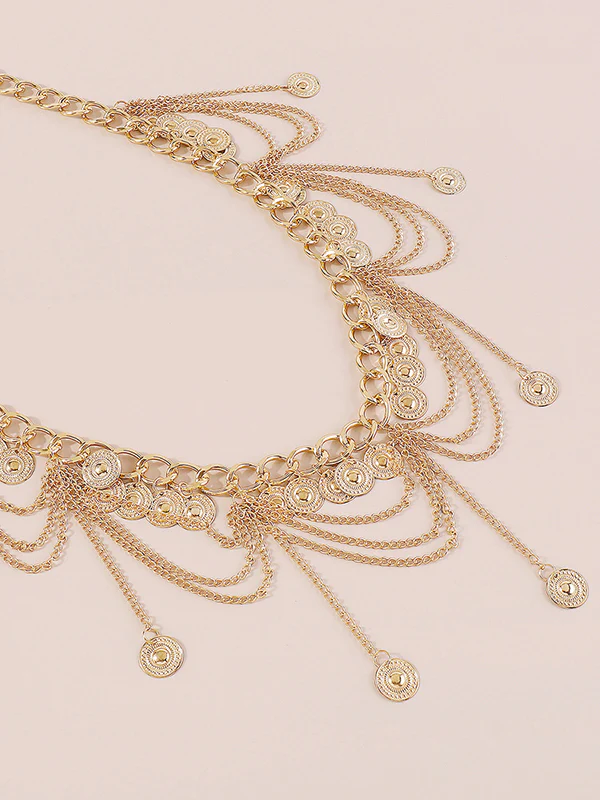 Chains Geometric Tasseled Waist Chain Accessories - Image 5