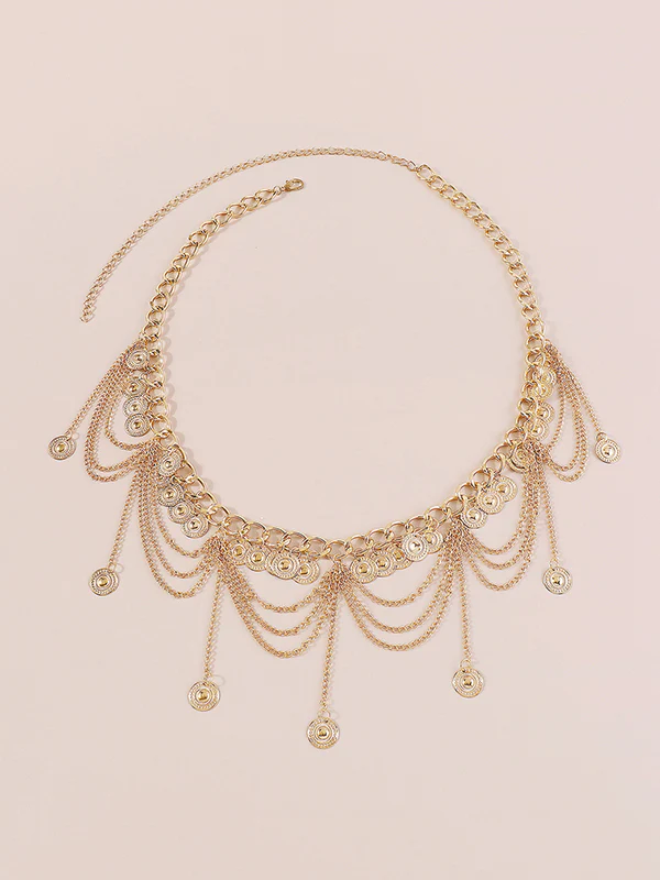 Chains Geometric Tasseled Waist Chain Accessories - Image 6