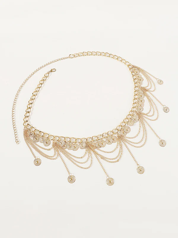 Chains Geometric Tasseled Waist Chain Accessories - Image 7
