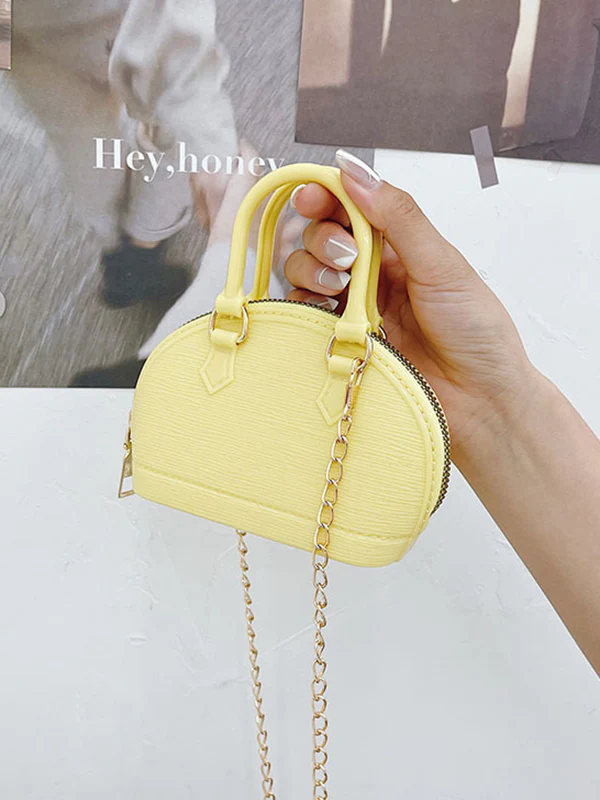 Chains Geometric Zipper Crossbody Bags Satchels - Image 10